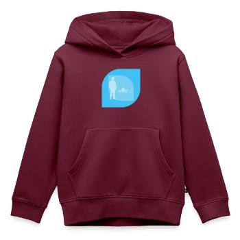Fotografie Objektiv Fotografieren - Kinder Premium Organic Hoodie - Burgunderrot - Vorne - AI Model Kid Female (0cm)