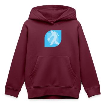 Bowling Bowler Strike - Kinder Premium Organic Hoodie - Burgunderrot - Vorne - AI Model Kid Female (0cm)