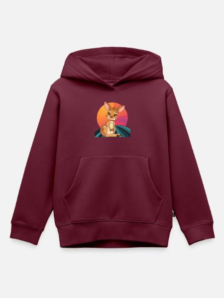 Kaenguru Outback - Kinder Premium Organic Hoodie - Burgunderrot