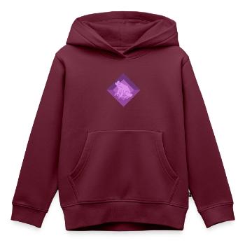 Frosch Laubfrosch Molch - Kinder Premium Organic Hoodie - Burgunderrot - Vorne - AI Model Kid Female (0cm)
