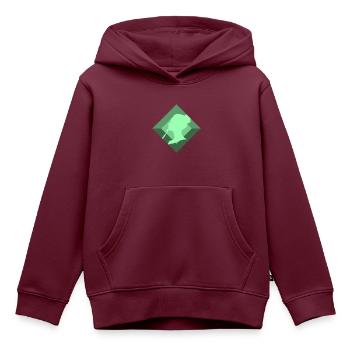 Dermatologie Haut Behandlung - Kinder Premium Organic Hoodie - Burgunderrot - Vorne - AI Model Kid Female (0cm)