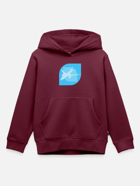 Aerospace Engineering Flugzeug Luftfahrt - Kinder Premium Organic Hoodie - Burgunderrot
