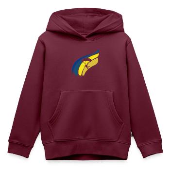 Skydive Freifall Base Jumping - Kinder Premium Organic Hoodie - Burgunderrot - Vorne - AI Model Kid Female (0cm)