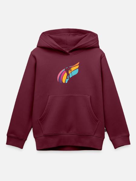 Fotograf Objektiv Digitalkamera - Kinder Premium Organic Hoodie - Burgunderrot