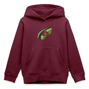 Fotografie Objektiv Kamera - Kinder Premium Organic Hoodie - Burgunderrot - Vorne - AI Model Kid Female (0cm)