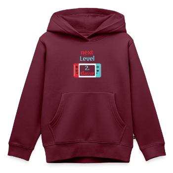 Zweite Klasse 2. Schuljahr - Kinder Premium Organic Hoodie - Burgunderrot - Vorne - AI Model Kid Female (0cm)