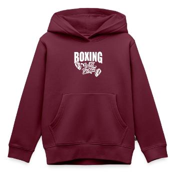 Boxen Boxkampf Boxer Geschenk - Kinder Premium Organic Hoodie - Burgunderrot - Vorne - AI Model Kid Female (0cm)
