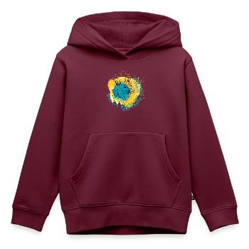 Ein Fuchs muss tun was ein Fuchs tun muss - Kinder Premium Organic Hoodie - Burgunderrot - Vorne - AI Model Kid Female (0cm)