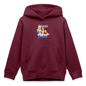 Heidi Friends Forever - Kinder Premium Organic Hoodie - Burgunderrot - Vorne - AI Model Kid Female (0cm)