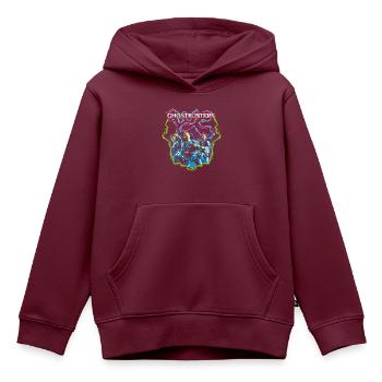 Ghostbusters Auf Geisterjagd - Kinder Premium Organic Hoodie - Burgunderrot - Vorne - AI Model Kid Female (0cm)