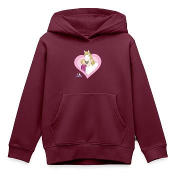 schleich® HORSE CLUB Sofia Und Ihr Pferd Blossom - Kinder Premium Organic Hoodie - Burgunderrot - Vorne - AI Model Kid Female (0cm)