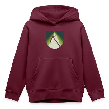 Mine Minenarbeiter Bergmann - Kinder Premium Organic Hoodie - Burgunderrot - Vorne - AI Model Kid Female (0cm)