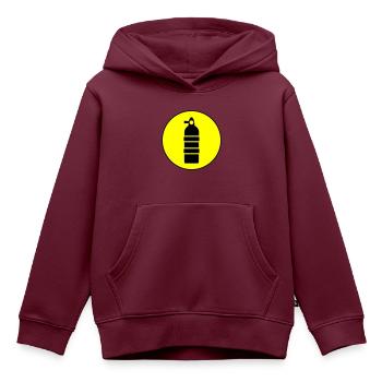 Sauerstoff Tauchen Kreis - Kinder Premium Organic Hoodie - Burgunderrot - Vorne - AI Model Kid Female (0cm)