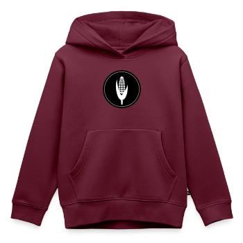 Mais symbol - Kinder Premium Organic Hoodie - Burgunderrot - Vorne - AI Model Kid Female (0cm)