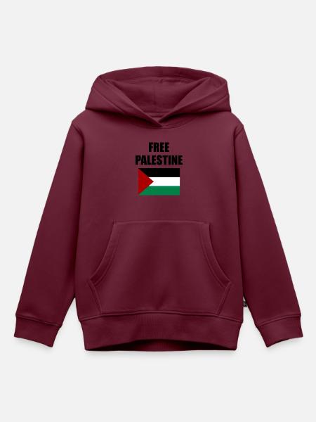 Befreit Palästina - Kinder Premium Organic Hoodie - Burgunderrot