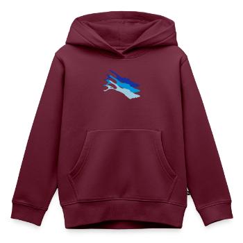 Triple Bodensee - Kinder Premium Organic Hoodie - Burgunderrot - Vorne - AI Model Kid Female (0cm)