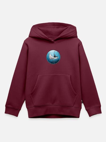 Mantarochen - Kinder Premium Organic Hoodie - Burgunderrot