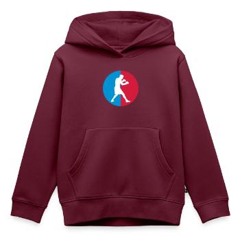 Boxen - Boxer - Kinder Premium Organic Hoodie - Burgunderrot - Vorne - AI Model Kid Female (0cm)