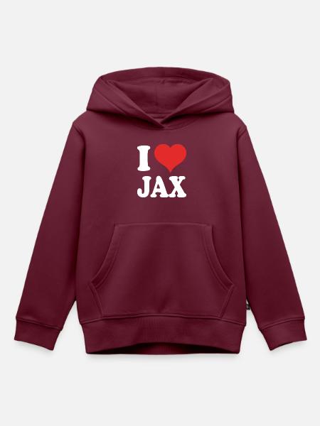 Jacksonville Florida - Kinder Premium Organic Hoodie - Burgunderrot