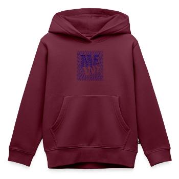 me we scribble - Kinder Premium Organic Hoodie - Burgunderrot - Vorne - AI Model Kid Female (0cm)