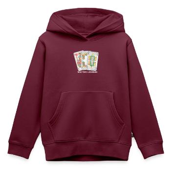 Watter Legende Watten Max Belle Spitz Maschine - Kinder Premium Organic Hoodie - Burgunderrot - Vorne - AI Model Kid Female (0cm)
