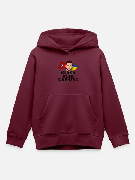 Ukraine Tennessee - Kinder Premium Organic Hoodie - Burgunderrot