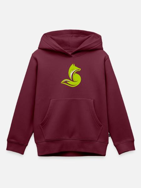 Fox lift 6 - Kinder Premium Organic Hoodie - Burgunderrot