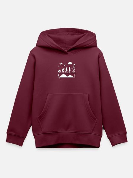 Mandoline Mandoline Evolution - Kinder Premium Organic Hoodie - Burgunderrot