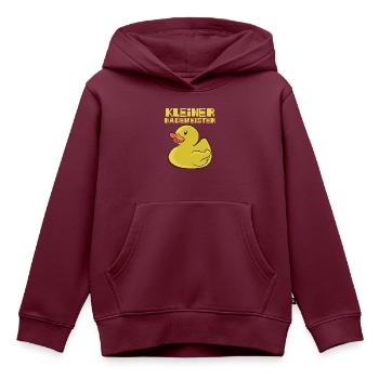 Bademeister Freibad See Pool Schwimmer Kleiner - Kinder Premium Organic Hoodie - Burgunderrot - Vorne - AI Model Kid Female (0cm)