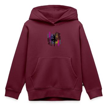 Ballett Tanz Ballerina Balletttänzerin - Kinder Premium Organic Hoodie - Burgunderrot - Vorne - AI Model Kid Female (0cm)