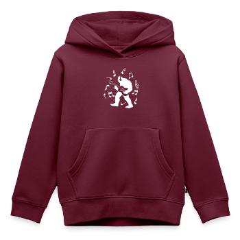 Bigfoot Sasquatch Yeti - Kinder Premium Organic Hoodie - Burgunderrot - Vorne - AI Model Kid Female (0cm)