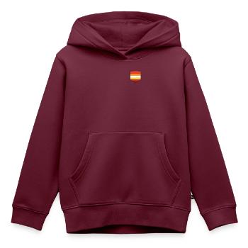 LGBTQ Butch Lesbian Pride Flag Pocket - Kinder Premium Organic Hoodie - Burgunderrot - Vorne - AI Model Kid Female (0cm)