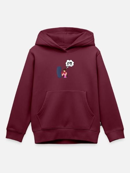 Boxen Liebe - Boxer Geschenkidee - Kinder Premium Organic Hoodie - Burgunderrot