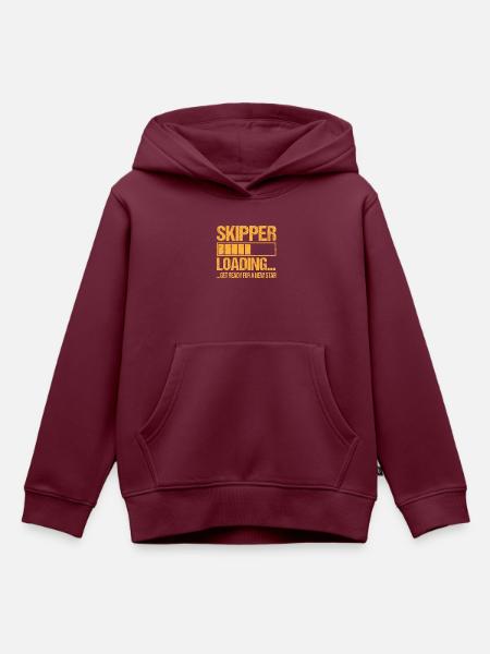 Skipper loading Skipper Ausbildung - Kinder Premium Organic Hoodie - Burgunderrot