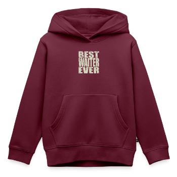 Best Kellner ever Kellner Geschenk - Kinder Premium Organic Hoodie - Burgunderrot - Vorne - AI Model Kid Female (0cm)