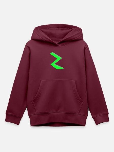 ZickZack1 - Kinder Premium Organic Hoodie - Burgunderrot