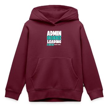 Admin lädt Ausbildung - Kinder Premium Organic Hoodie - Burgunderrot - Vorne - AI Model Kid Female (0cm)