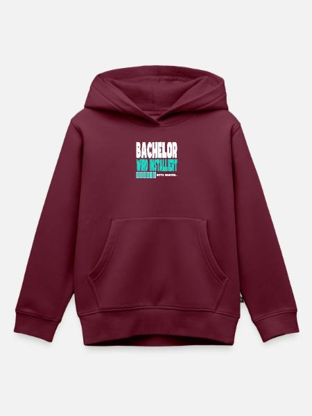 Bachelor wird installiert - Kinder Premium Organic Hoodie - Burgunderrot