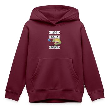 Angler Lachs mich Dorsch am Barsch - Kinder Premium Organic Hoodie - Burgunderrot - Vorne - AI Model Kid Female (0cm)