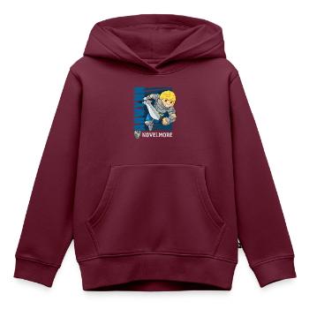 Playmobil Novelmore Charakter Arwynn - Kinder Premium Organic Hoodie - Burgunderrot - Vorne - AI Model Kid Female (0cm)