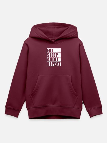 Buchhalter Spruch Steuersaison - Kinder Premium Organic Hoodie - Burgunderrot