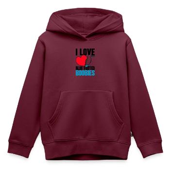 Tölpelvogel Seevogel Tölpel Geschenk - Kinder Premium Organic Hoodie - Burgunderrot - Vorne - AI Model Kid Female (0cm)