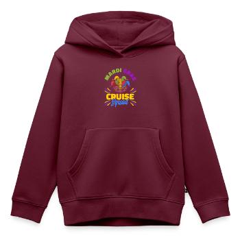 Mardi Gras Cruise Squad Mardi Gras Geschenk - Kinder Premium Organic Hoodie - Burgunderrot - Vorne - AI Model Kid Female (0cm)