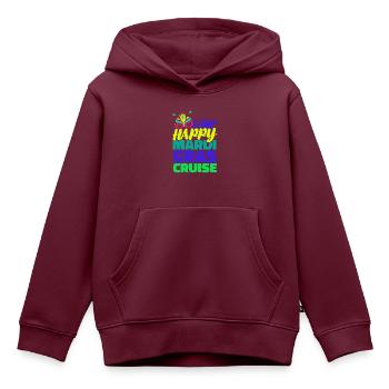 Fröhliche Mardi Gras Kreuzfahrt Mardi Gras Geschen - Kinder Premium Organic Hoodie - Burgunderrot - Vorne - AI Model Kid Female (0cm)
