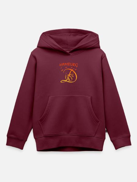 Anker Hamburg Diggi Möven - Kinder Premium Organic Hoodie - Burgunderrot