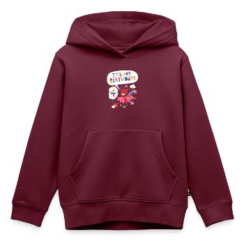 PJ Masks Owlette Geburtstags Design 4. Geburtstag - Kinder Premium Organic Hoodie - Burgunderrot - Vorne - AI Model Kid Female (0cm)