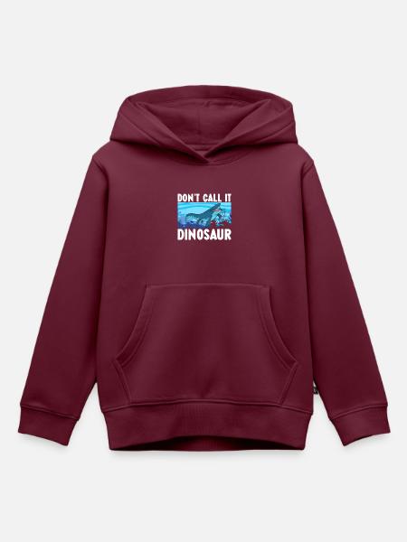 Mosasaurus Dinosaurier - Kinder Premium Organic Hoodie - Burgunderrot
