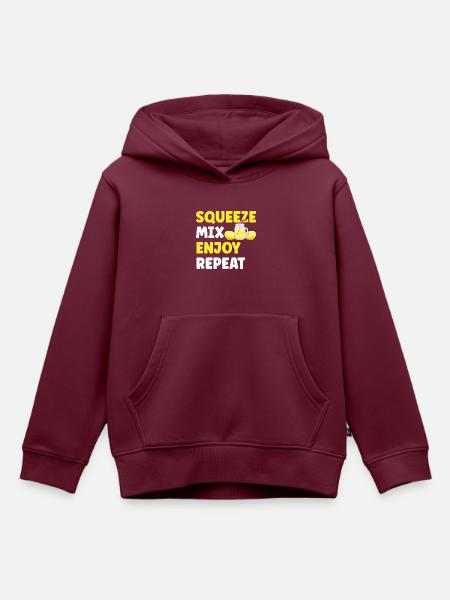 Limonade Limonadenstand - Kinder Premium Organic Hoodie - Burgunderrot