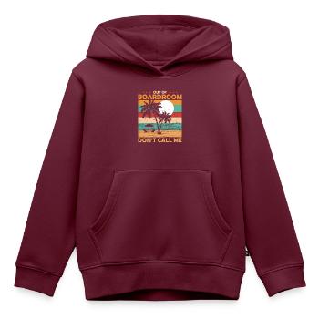 Ceo-rücktritt Aus Der Vorstandsetage Ceo Im - Kinder Premium Organic Hoodie - Burgunderrot - Vorne - AI Model Kid Female (0cm)