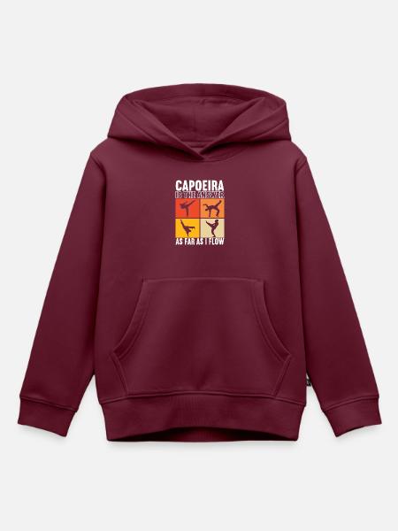 Capoeira Capoeirista - Kinder Premium Organic Hoodie - Burgunderrot